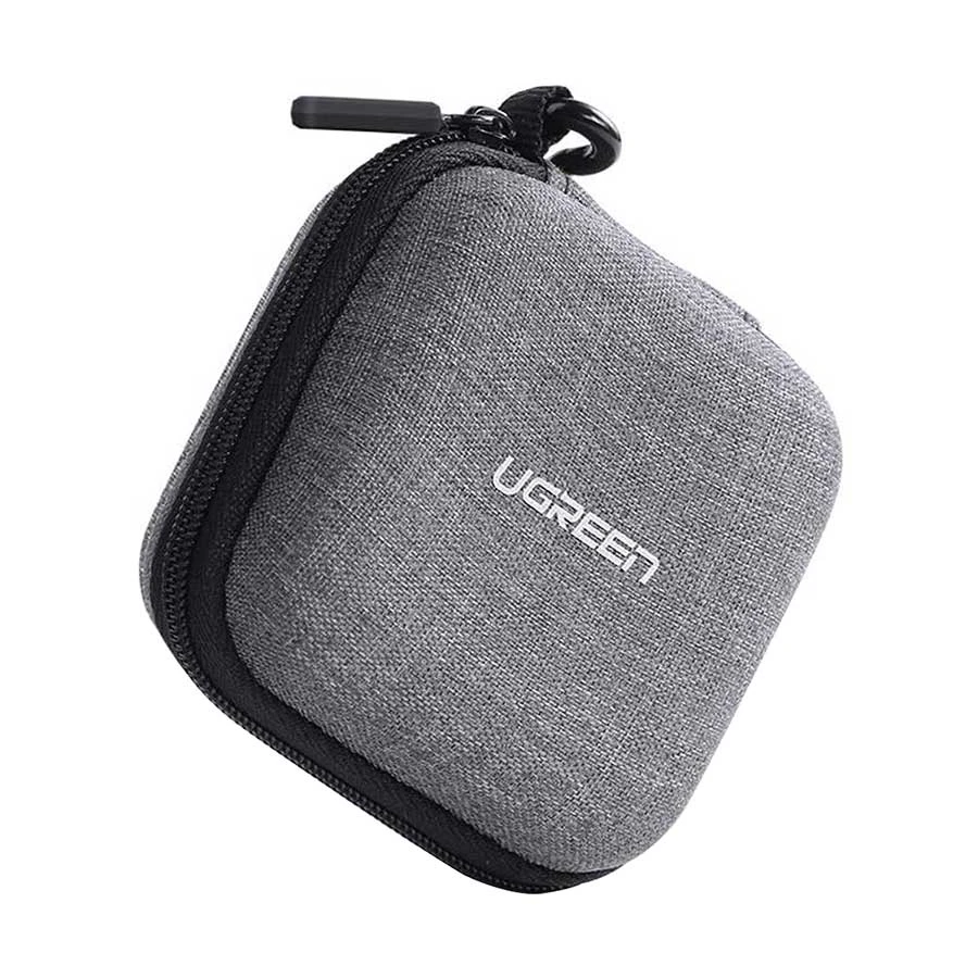 Ugreen LP128 (70577) Portable Mini Water & Shockproof Gray Carrying Case for Earphone
