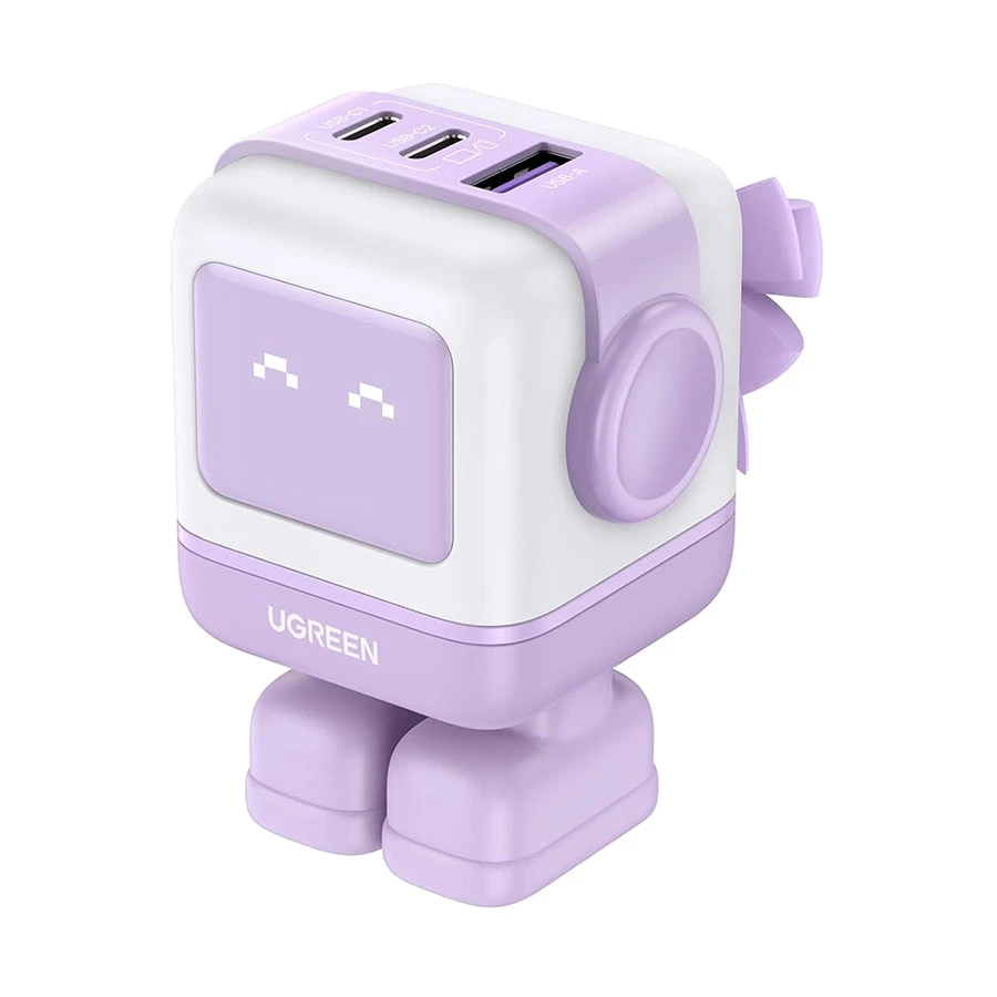 Ugreen CD361 (35314) 65W GaN USB & Dual USB-C Purple Charger / Charging Adapter (US)