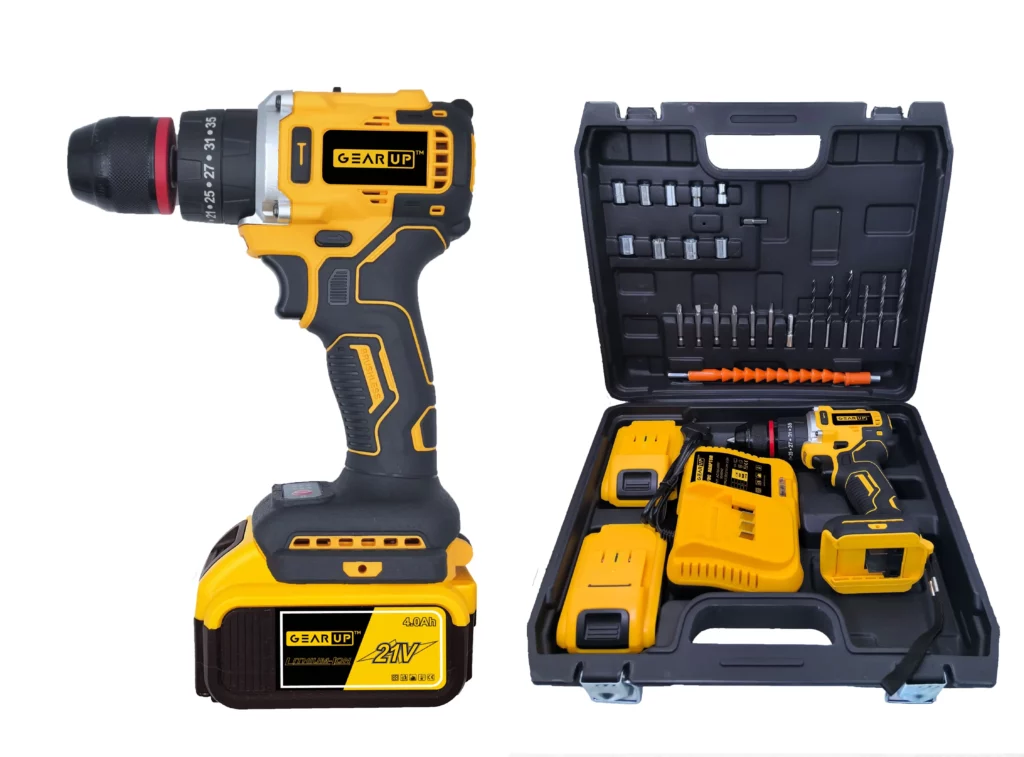 GearUP Cordless Powerful Hand Drill (Dual Battery)