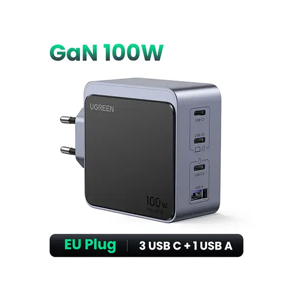 UGREEN X565 (35043) Nexode S 100W 4-Port GaN Fast Charger Wall Charger - EU