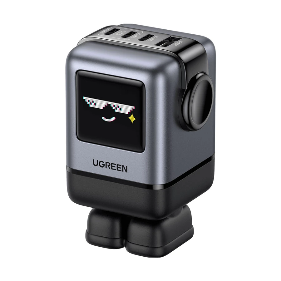 Ugreen Nexode RG X688 (45514B) USB & Tri USB-C 100W GaN Black Charger / Charging Adapter (2 Pin, US)