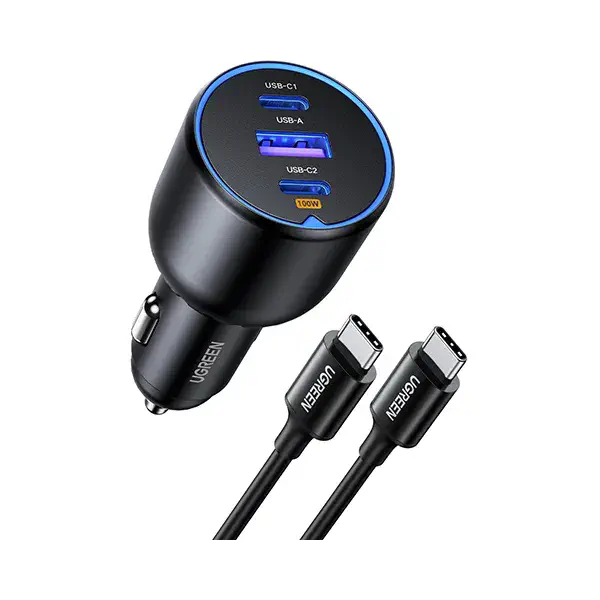 UGREEN EC705 (55511) 130W 3-Port Fast Car Charger Set
