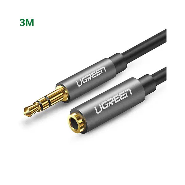 UGREEN AV118 (10595) 3.5mm Male to Female Extension Cable - 3M