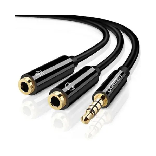 UGREEN AV141 (30620) 3.5mm Male To Dual 3.5mm Female Headset Splitter