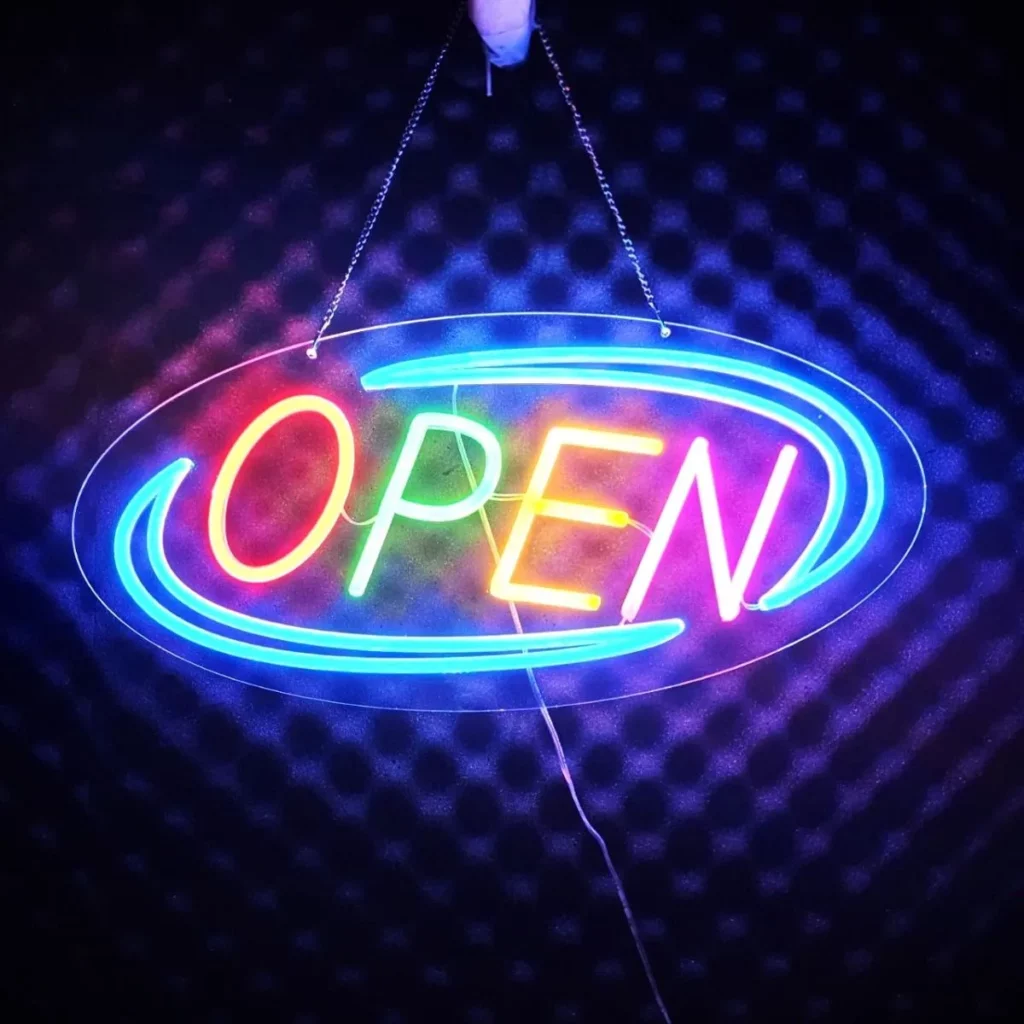 GearUP OPEN20R Neon Business Sign for Shop, Restaurant, Pharmacy & Cafe in Bangladesh