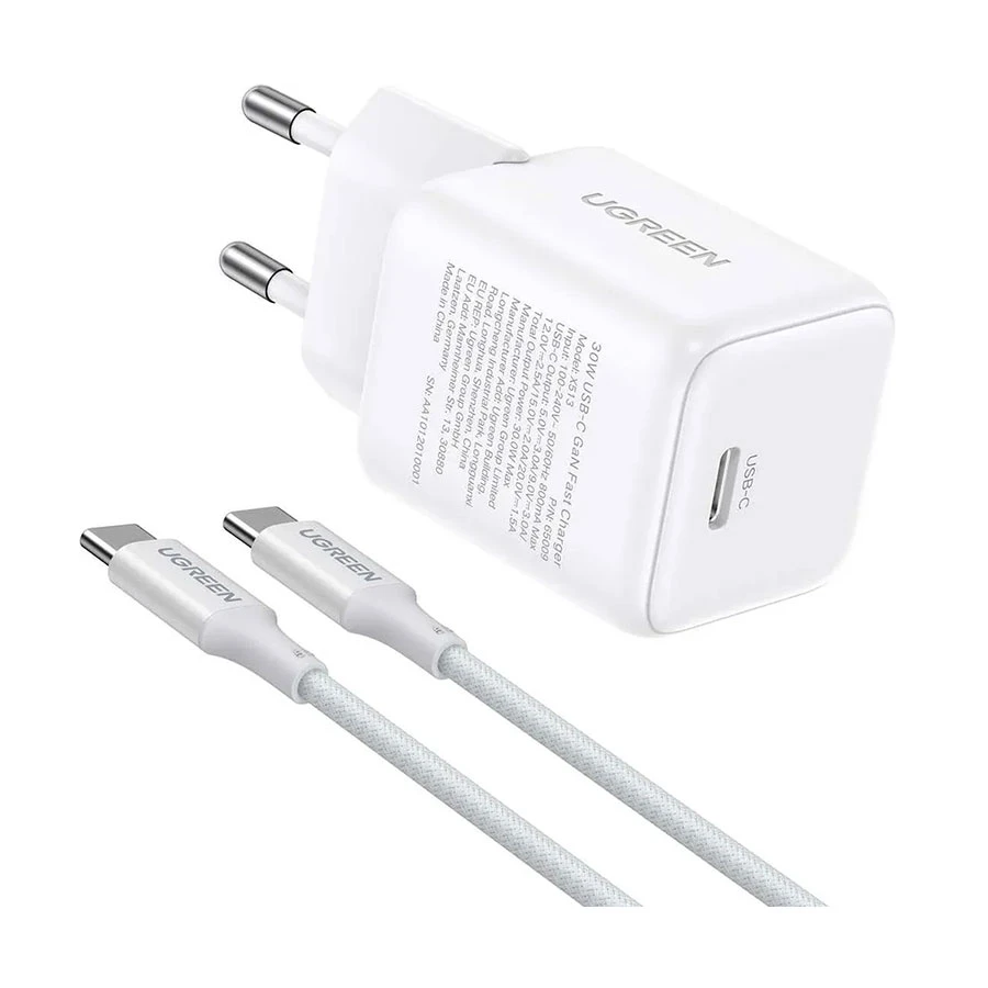 UGREEN X513 (65013) 30W USB-C GaN Fast Charger Set - EU